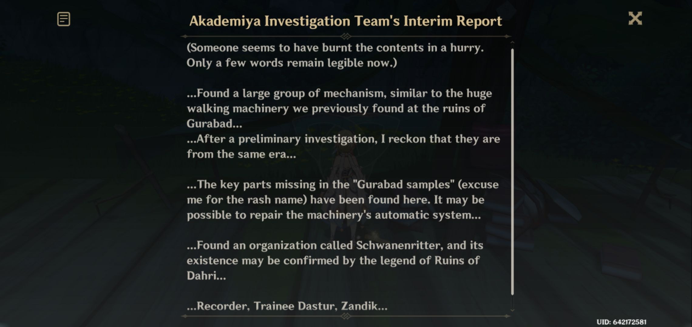 Zandik's Legacy!! Genshin Impact HoYoLAB