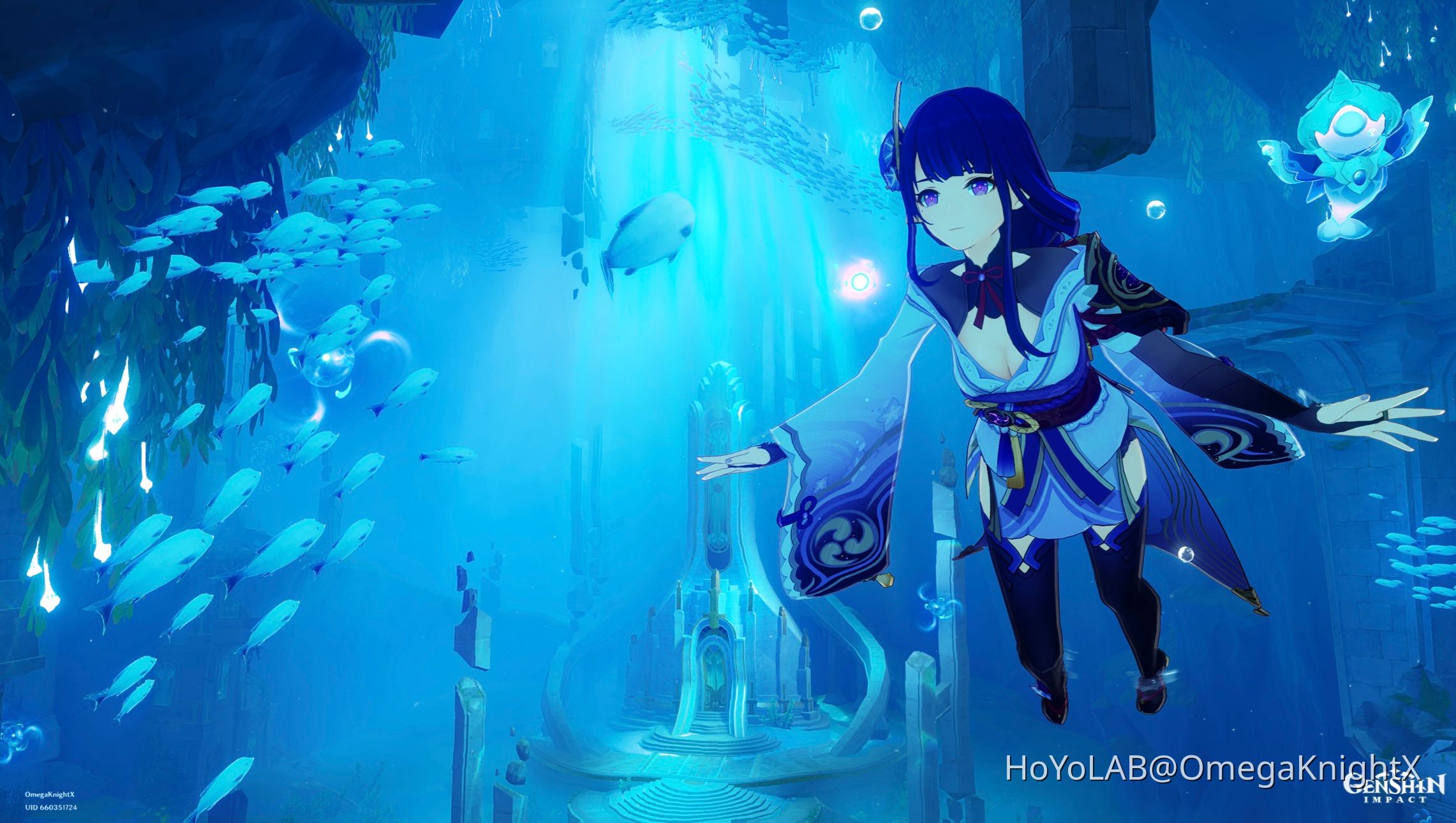 Raiden Shogun Wallpaper - I took this photo in Fontaine Genshin Impact