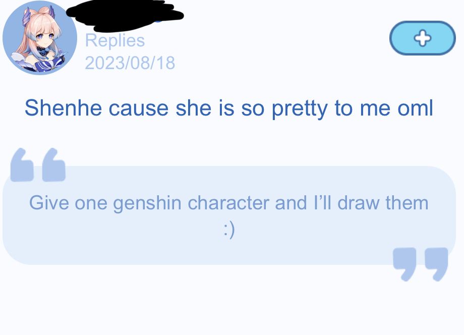 Working on drawing shenhe genshin impact hoyolab