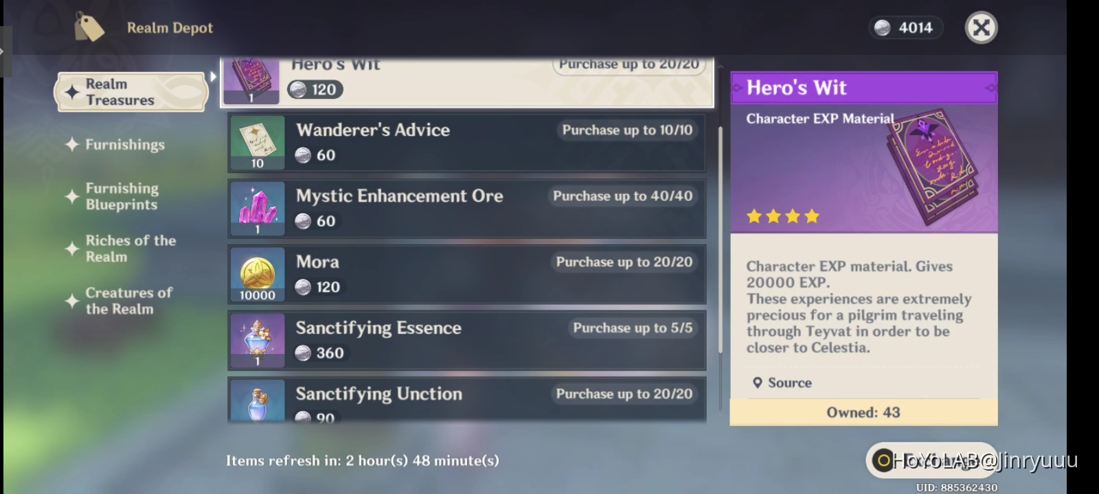 TRUST RANK 8 SERENITEA POT REWARDS Genshin Impact HoYoLAB