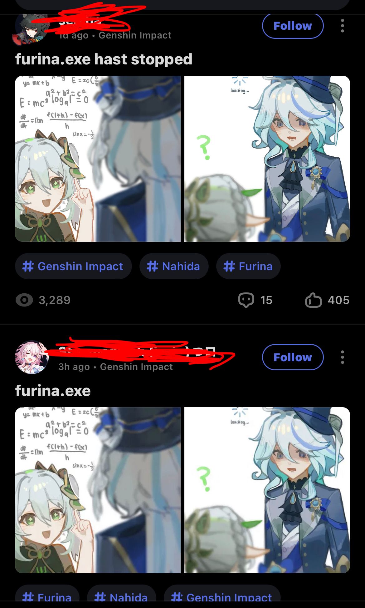 UHH.. THEY R THE SAME POST… | HoYoLAB