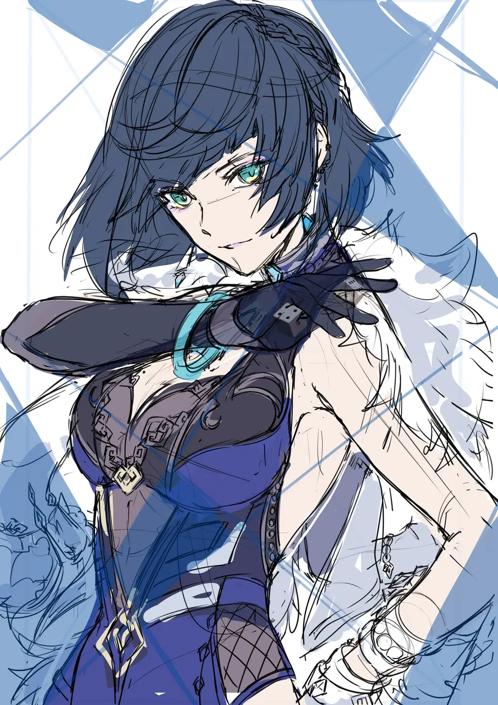 幽客の虚像（夜蘭イラストコンテスト） Genshin Impact | HoYoLAB