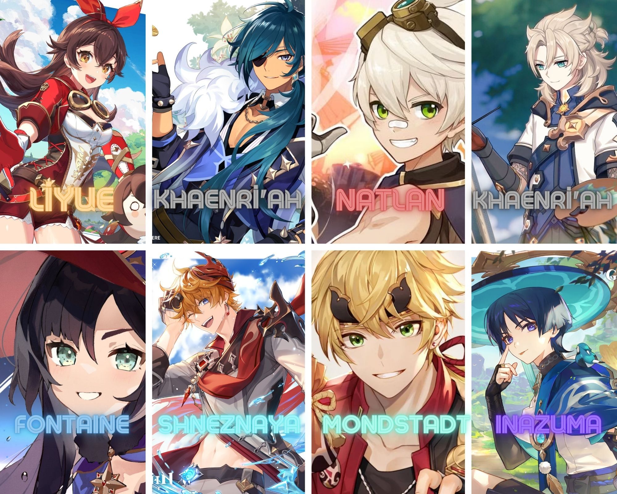 Playable Characters Who Do Not Live in Thier Home Country Genshin ...