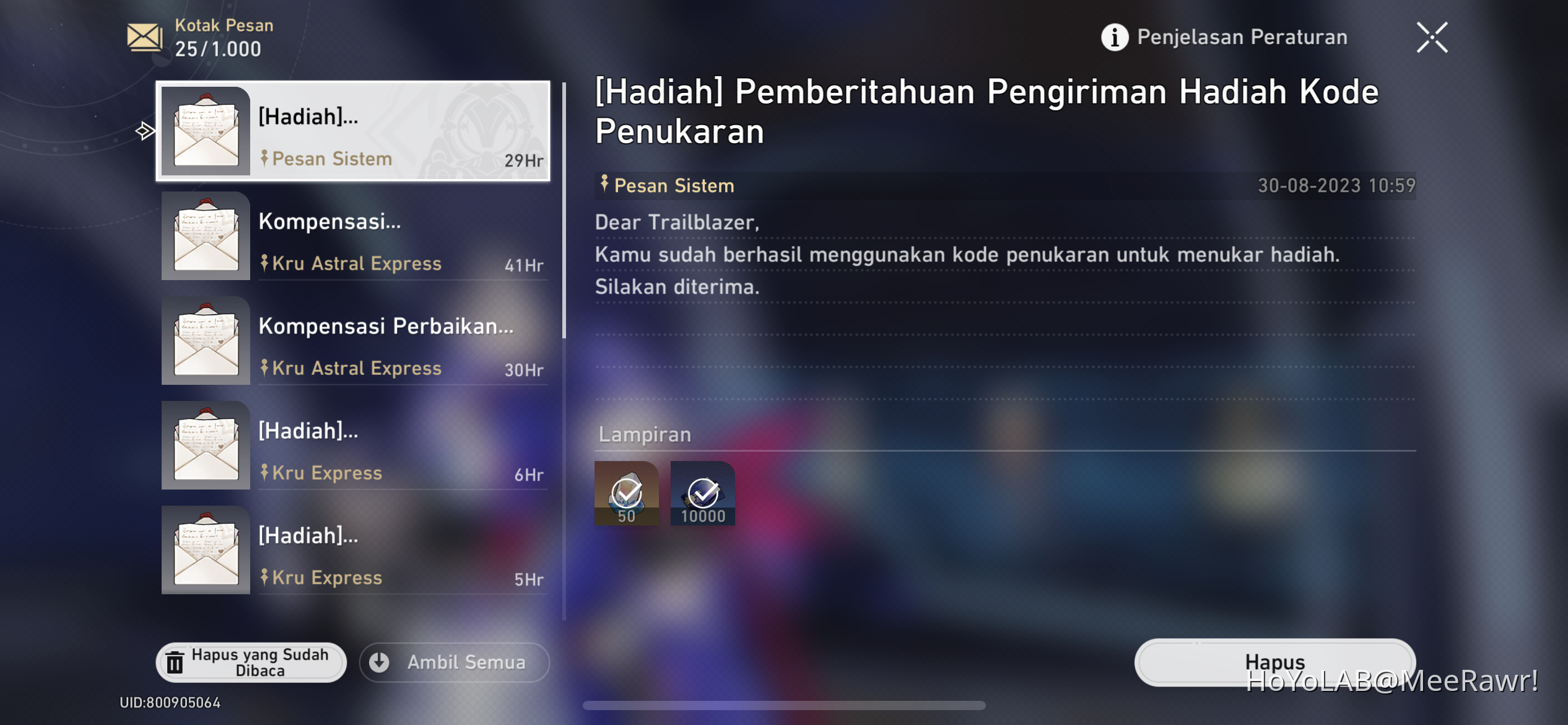 Kode redeem 1.3 hsr Honkai: Star Rail | HoYoLAB