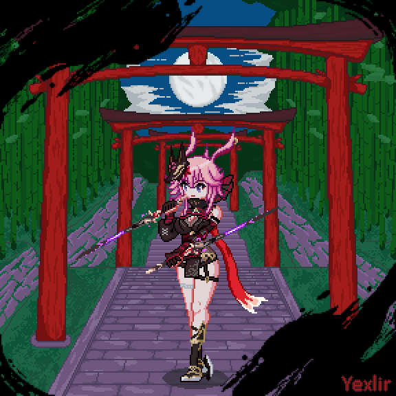 Yae Kasumi Darkbolt Jonin Honkai Impact 3rd HoYoLAB