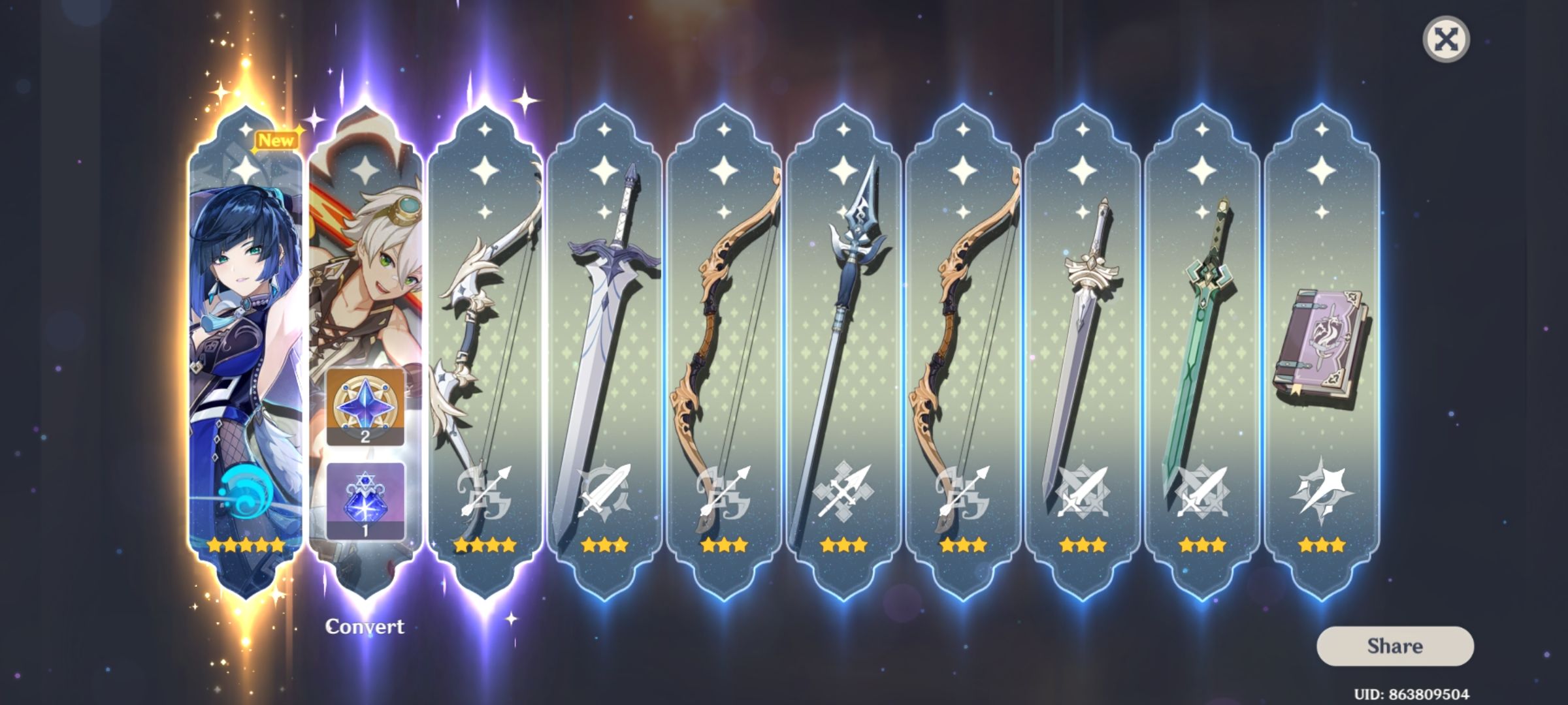 First 5 star ️ Genshin Impact | HoYoLAB