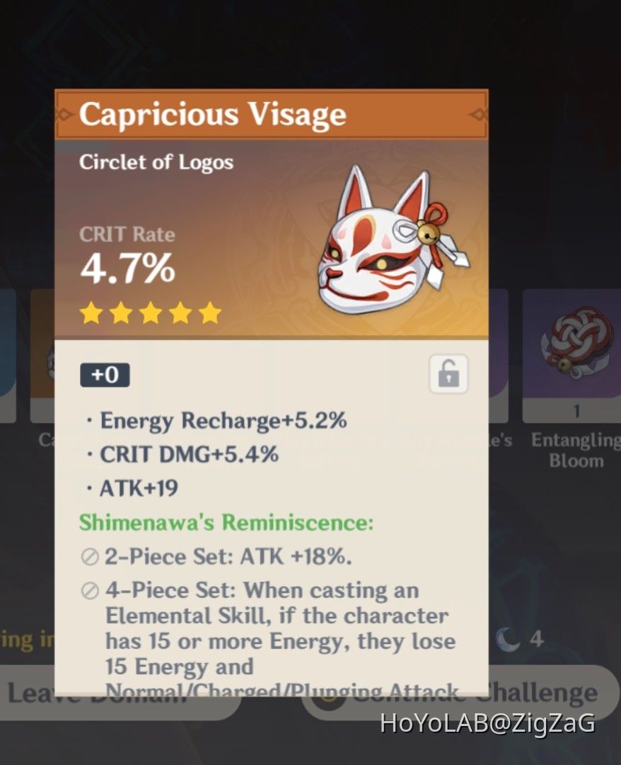 first crit rate circlet from this set Genshin Impact | HoYoLAB