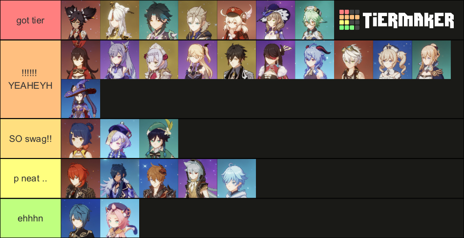 hair styles tier list 🫶🏼 Genshin Impact | HoYoLAB