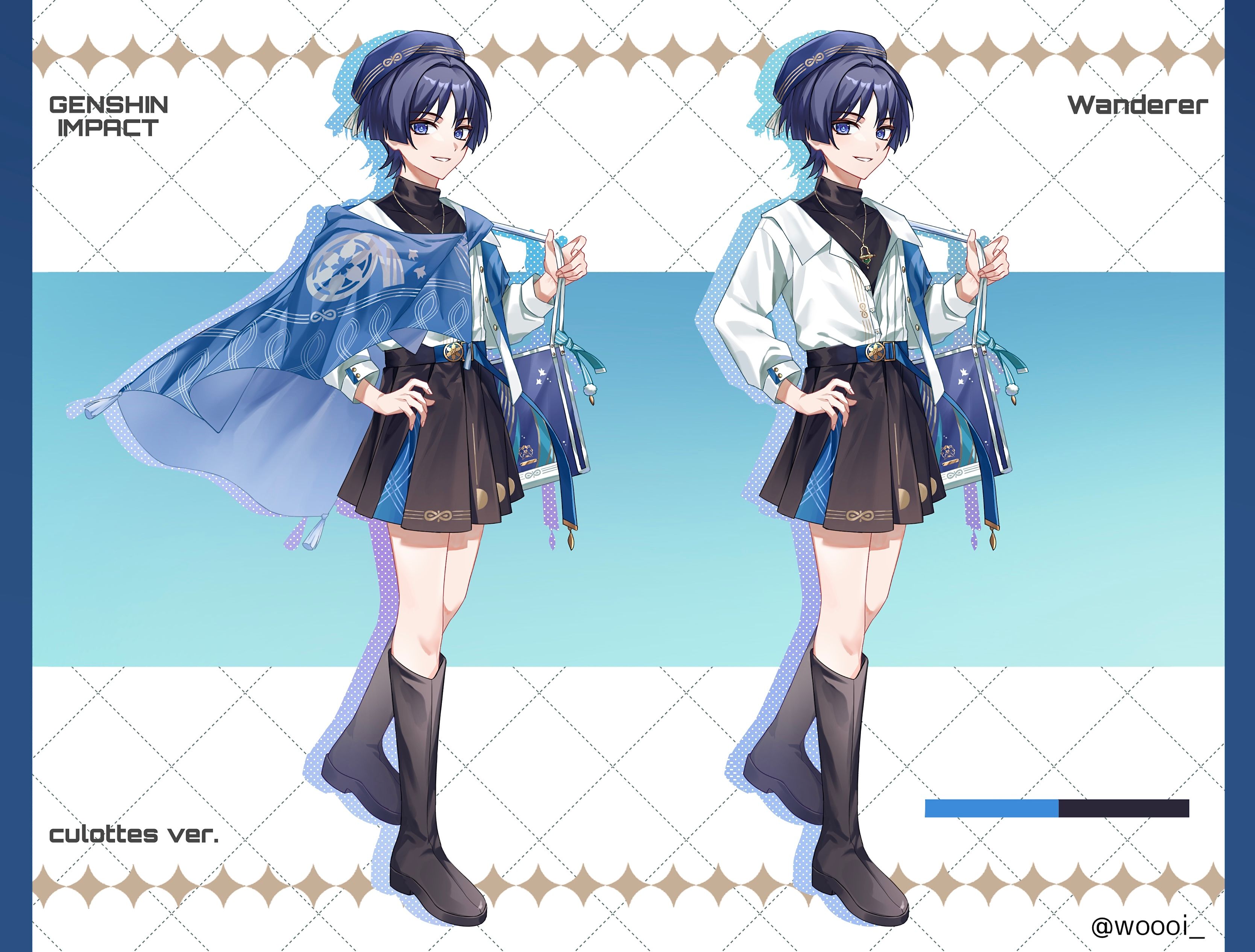 放浪者のお洋服が可愛すぎる。 Genshin Impact | HoYoLAB