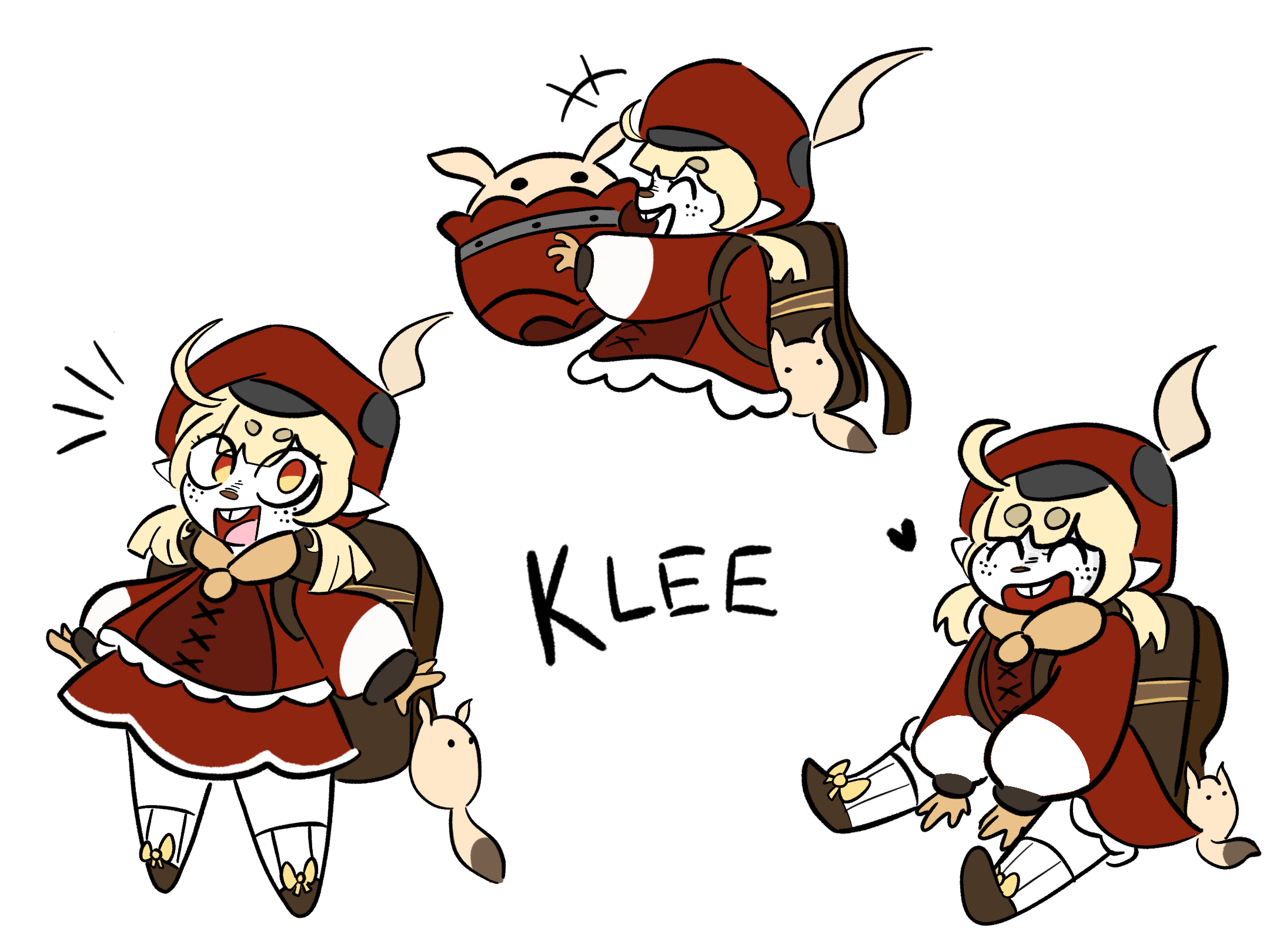 Drawing every genshin character in my style part 3 Klee Genshin