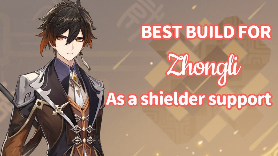 Best build for Zhongli as a shielder support!°ʚ(*´꒳`*)ɞ° Genshin Impact