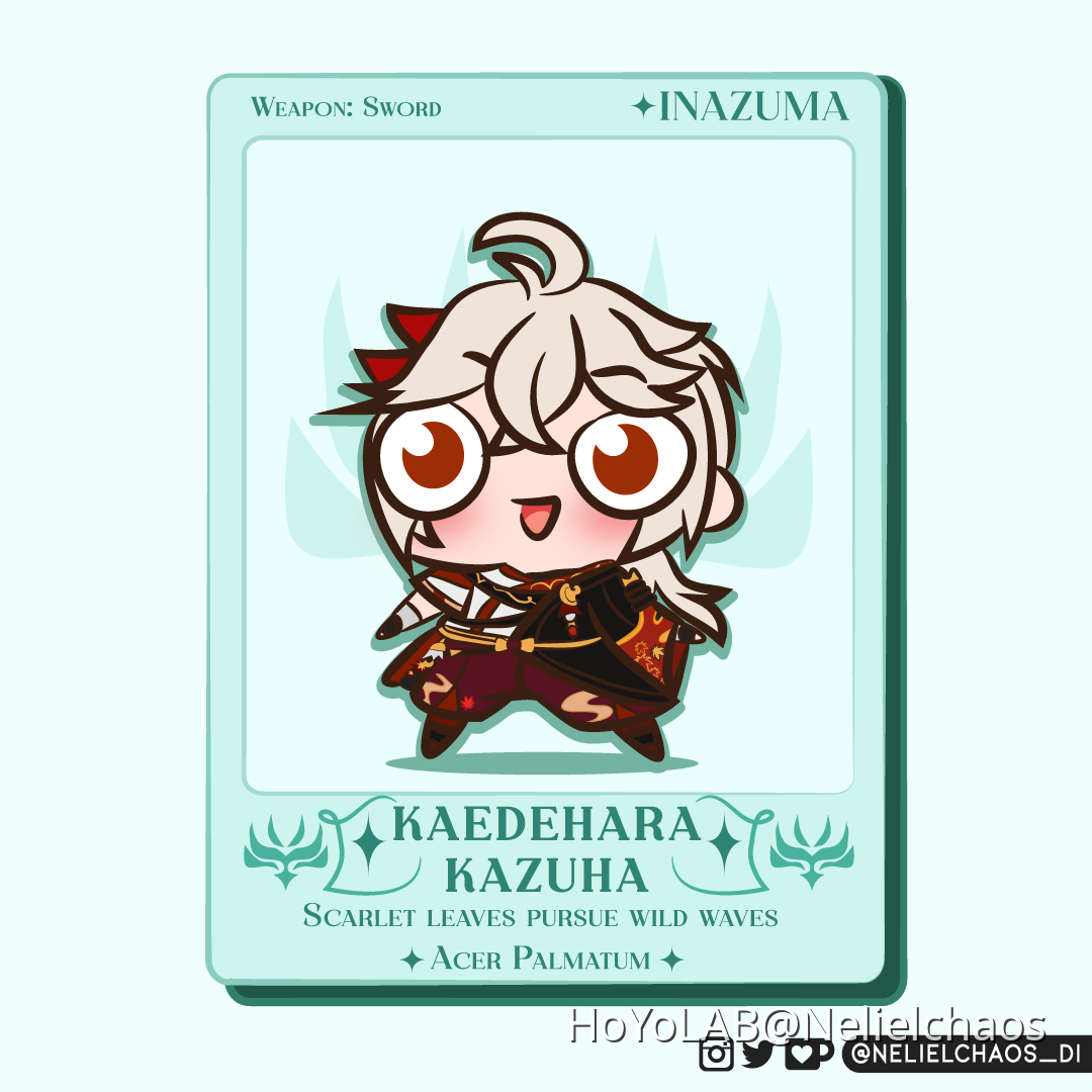 Anemo Boy Card 2/6 - Kaedehara Kazuha Genshin Impact | HoYoLAB