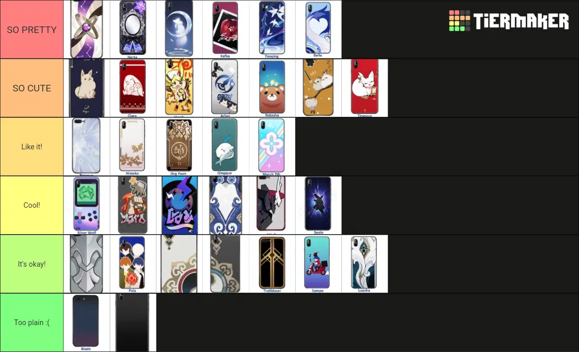Rating HSR phone cases based on how much I like them! Honkai: Star Rail |  HoYoLAB