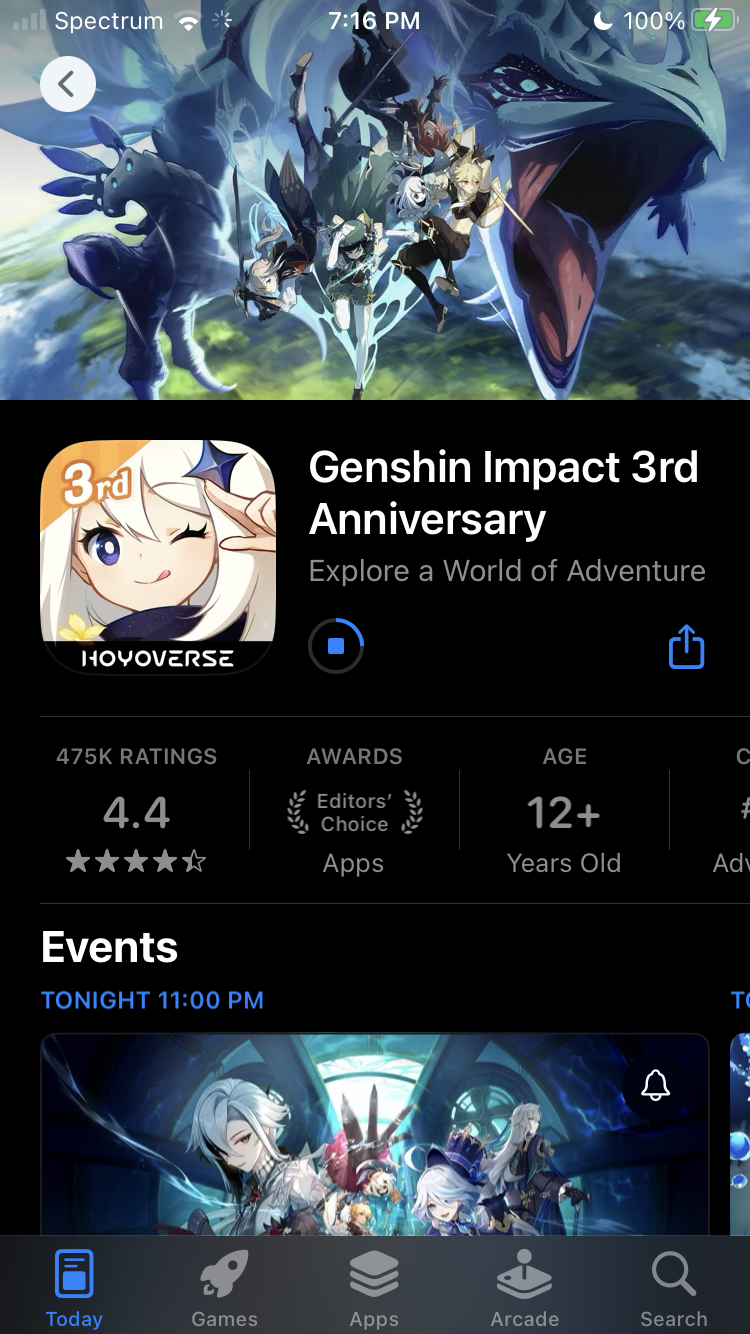 It’s updating rn!! Genshin Impact HoYoLAB