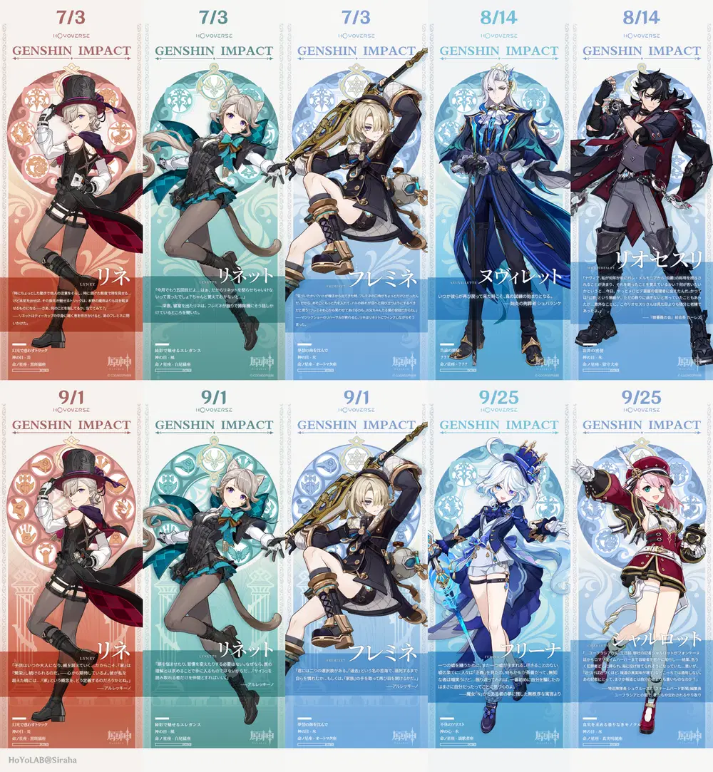 フォンテーヌキャラの背景 Genshin Impact | HoYoLAB 