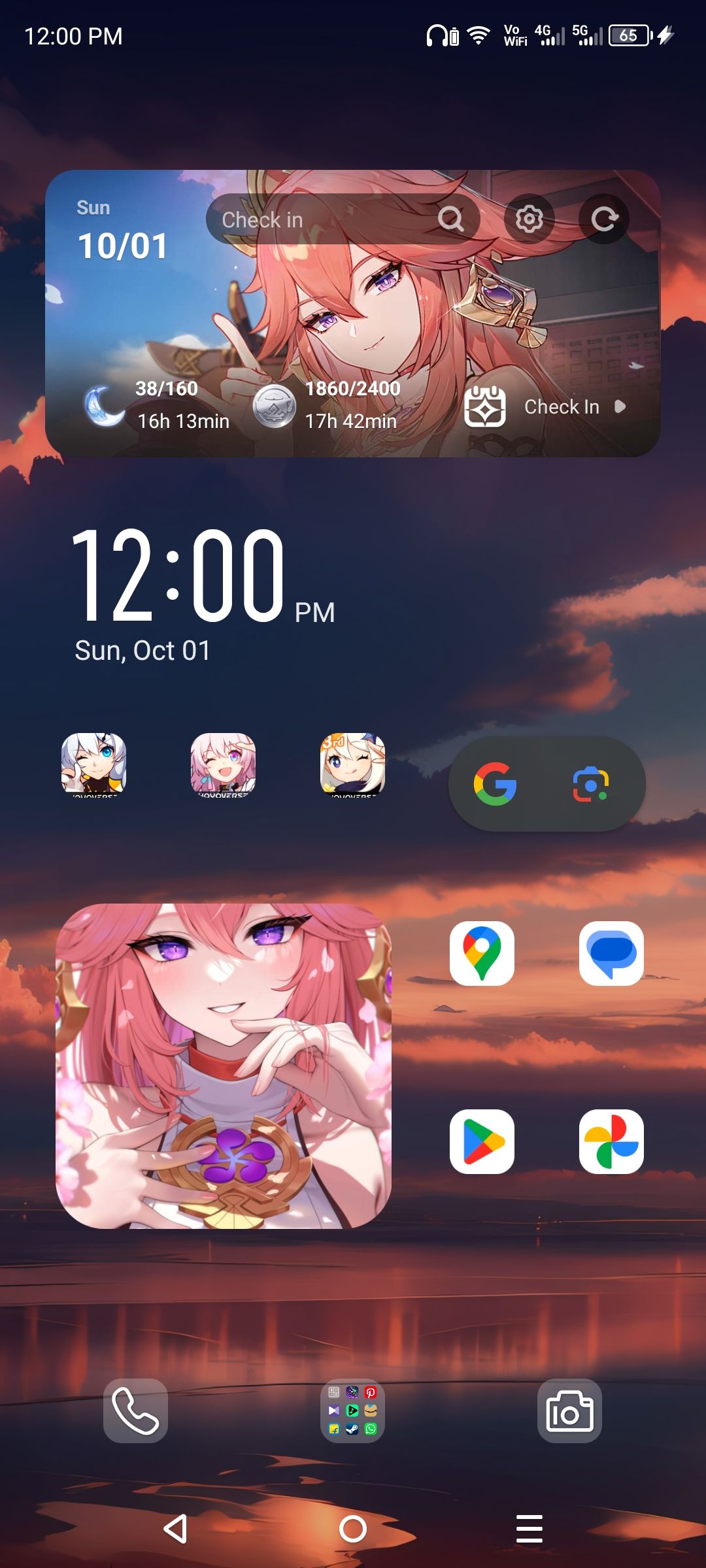 My home screen genshin impact hoyolab