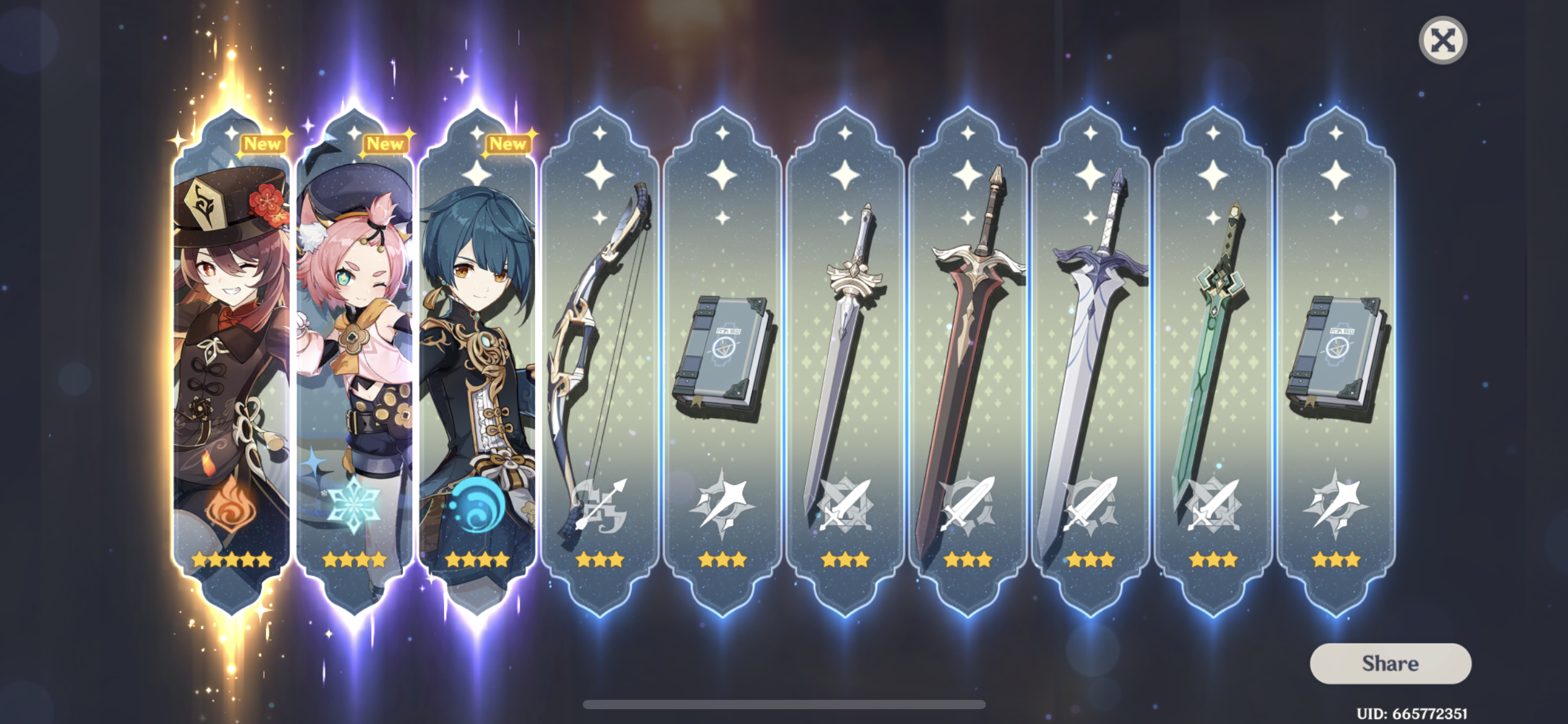 First 1 ten pull (First Try) Genshin Impact | HoYoLAB