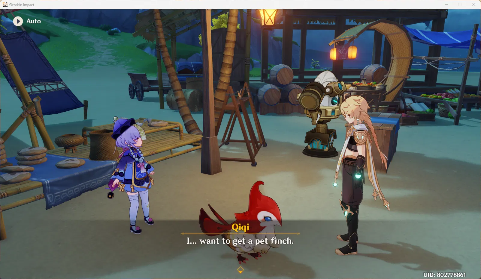 QiQi's Pet Finch! Genshin Impact HoYoLAB