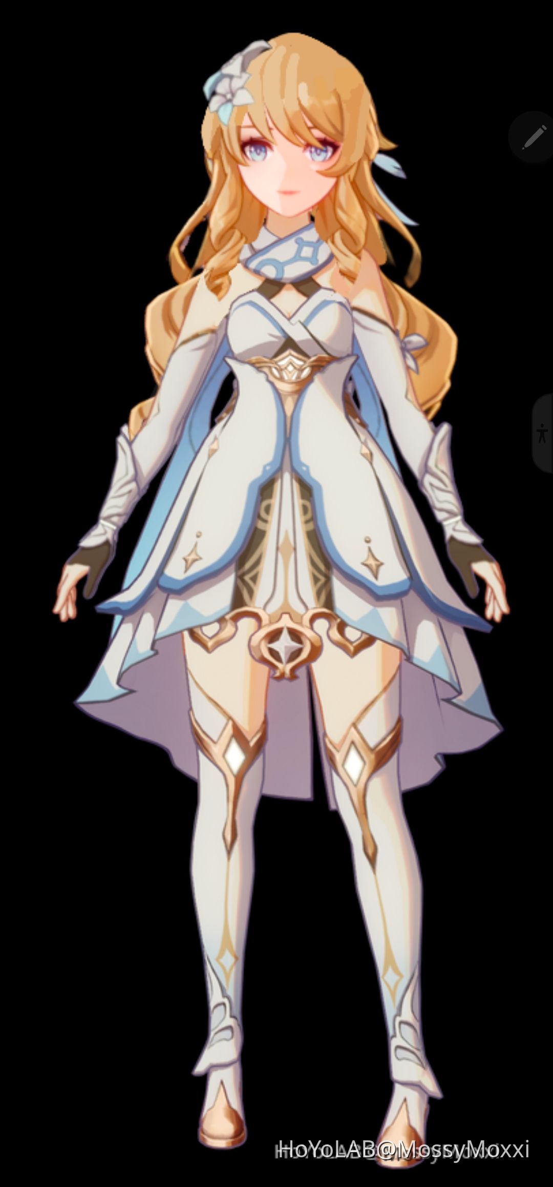 redid the lumine×navia edit for the hat. tell me what you think