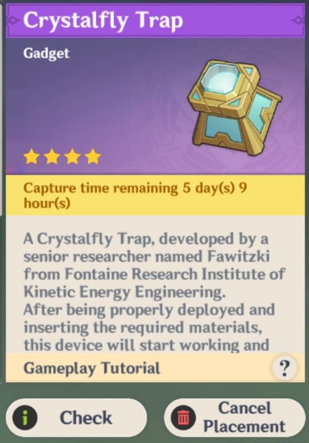 Crystalfly Trap Genshin Impact HoYoLAB