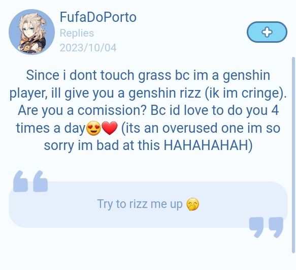 Genshin Rizz | HoYoLAB