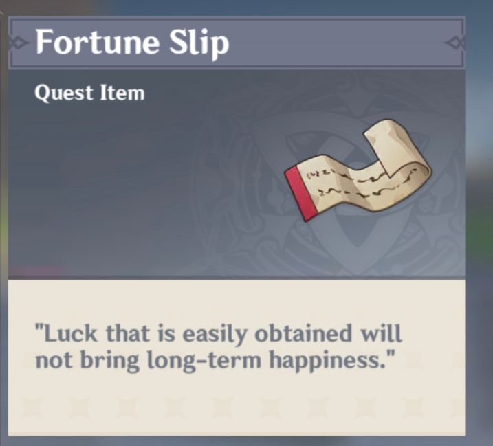 Meropide Fortune Slips 🔮 Genshin Impact HoYoLAB