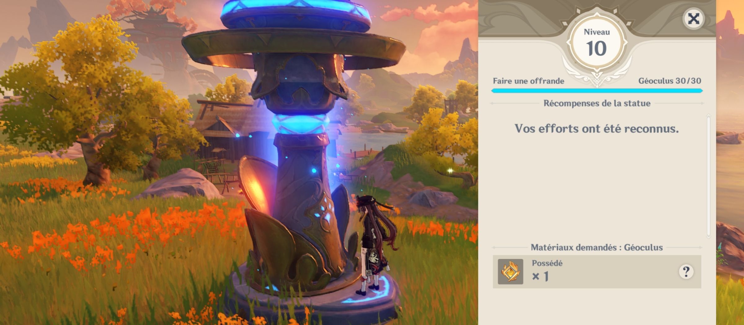 Statue de Liyue niveau 10 ! 🪨 Genshin Impact HoYoLAB