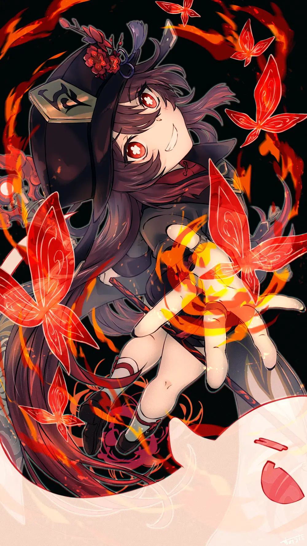 朱朱葬送（胡桃イラストコンテスト） Genshin Impact | HoYoLAB