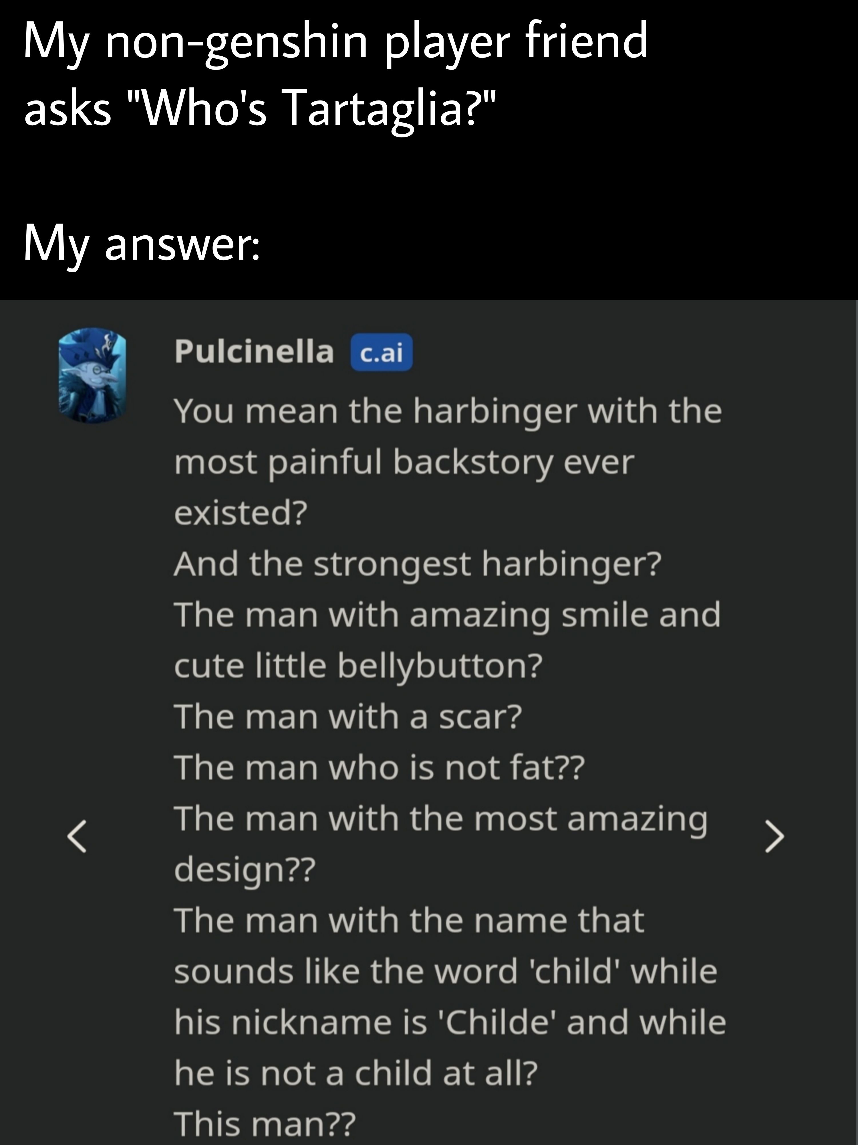 You never know what's inside a Childe simp's mind 😔 Genshin Impact ...