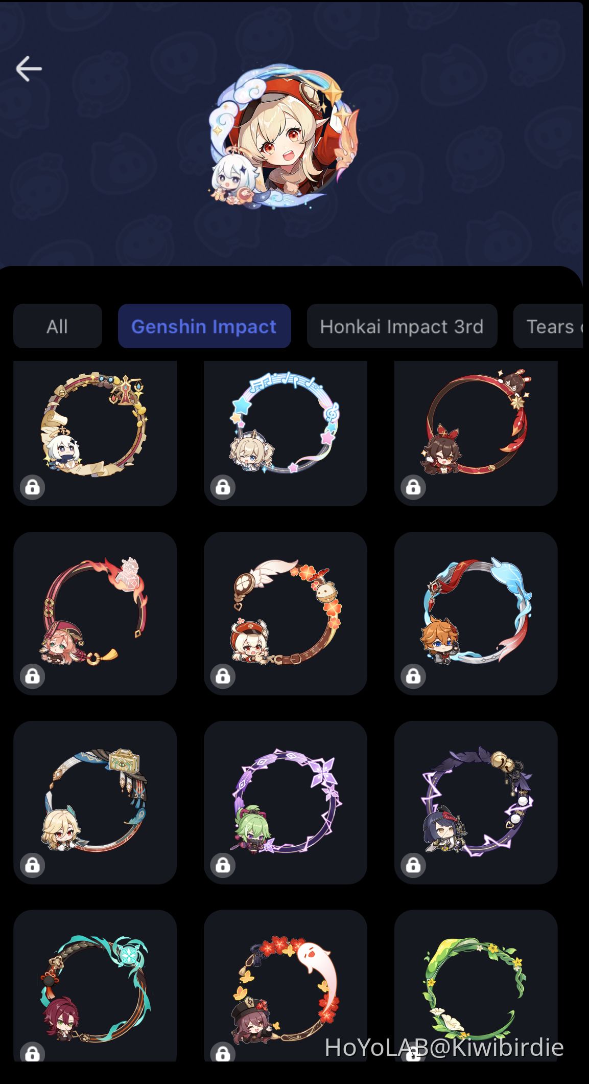 Announcement New Character Avatar Frames Genshin Impact HoYoLAB