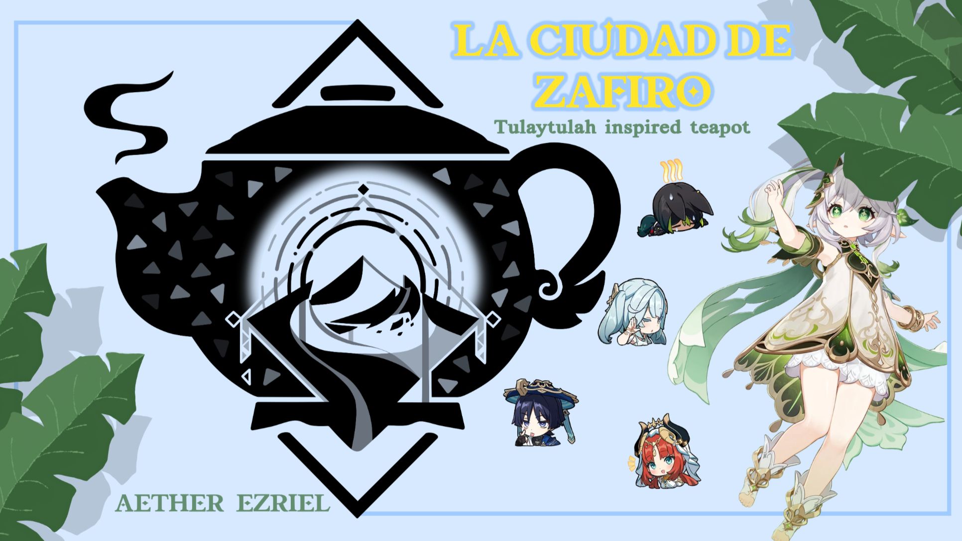 Tetera La ciudad de zafiro, Tulaytulah {56535519171} Genshin Impact