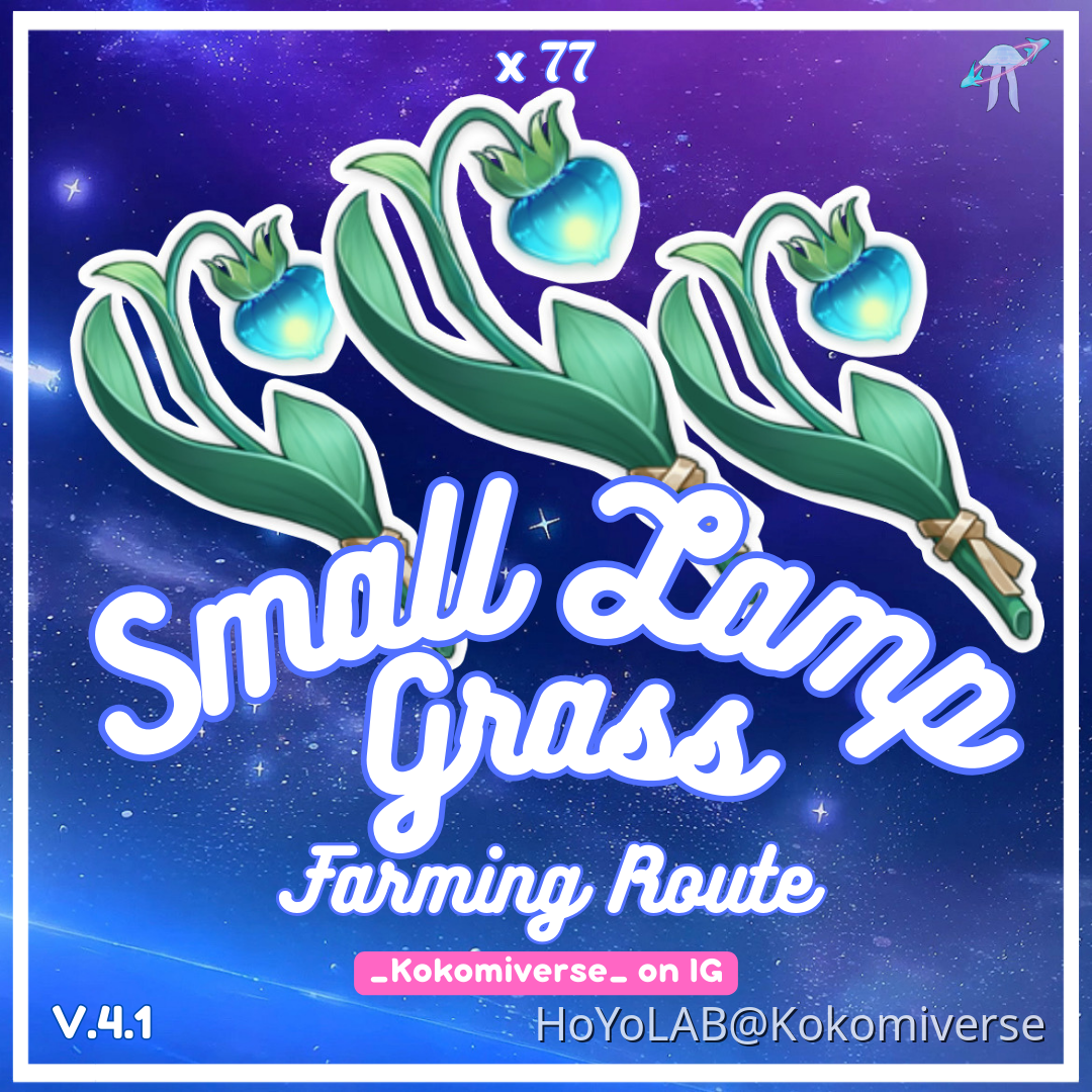 •Small Lamp Grass Location & Farming Route• Genshin Impact HoYoLAB