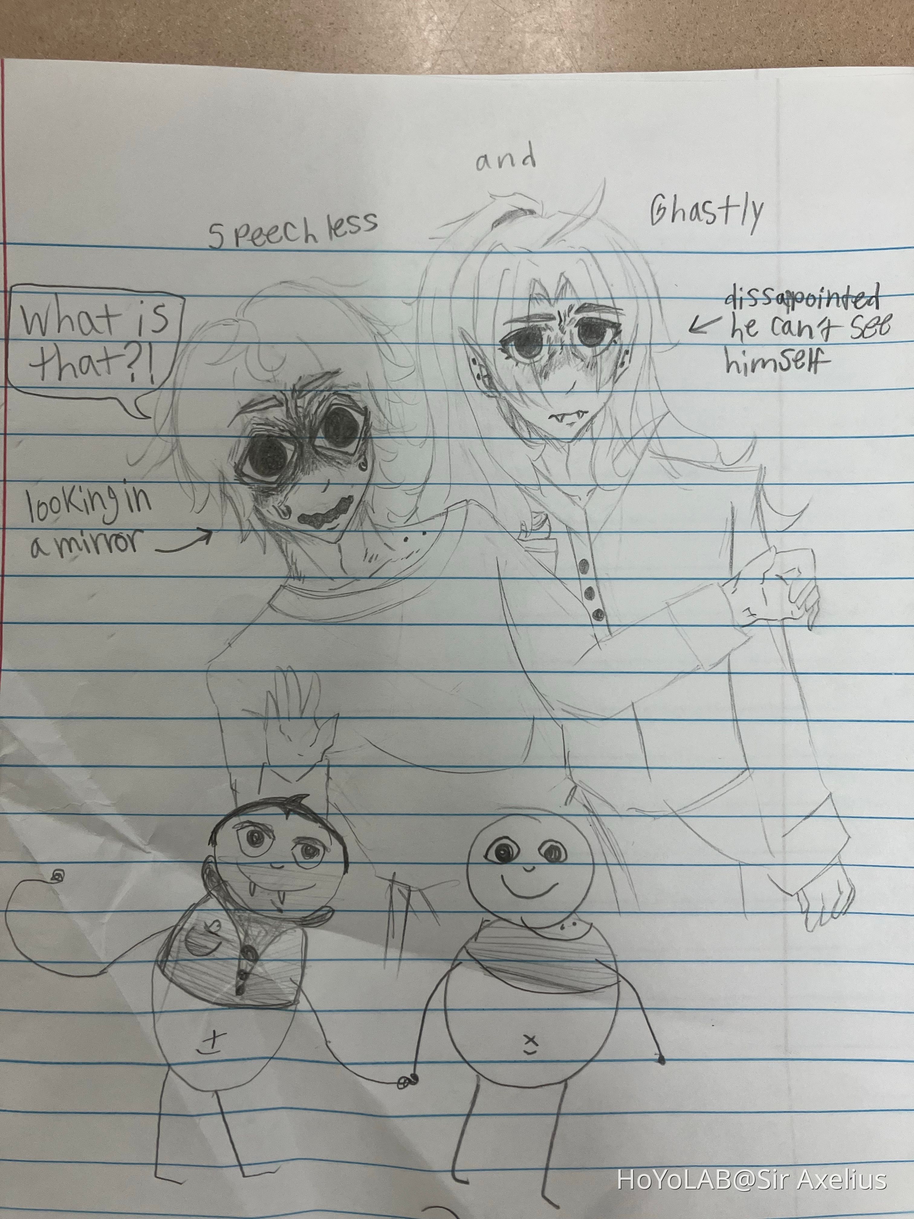 My friend drew silly little guys and I drew them in my style 👀 | HoYoLAB