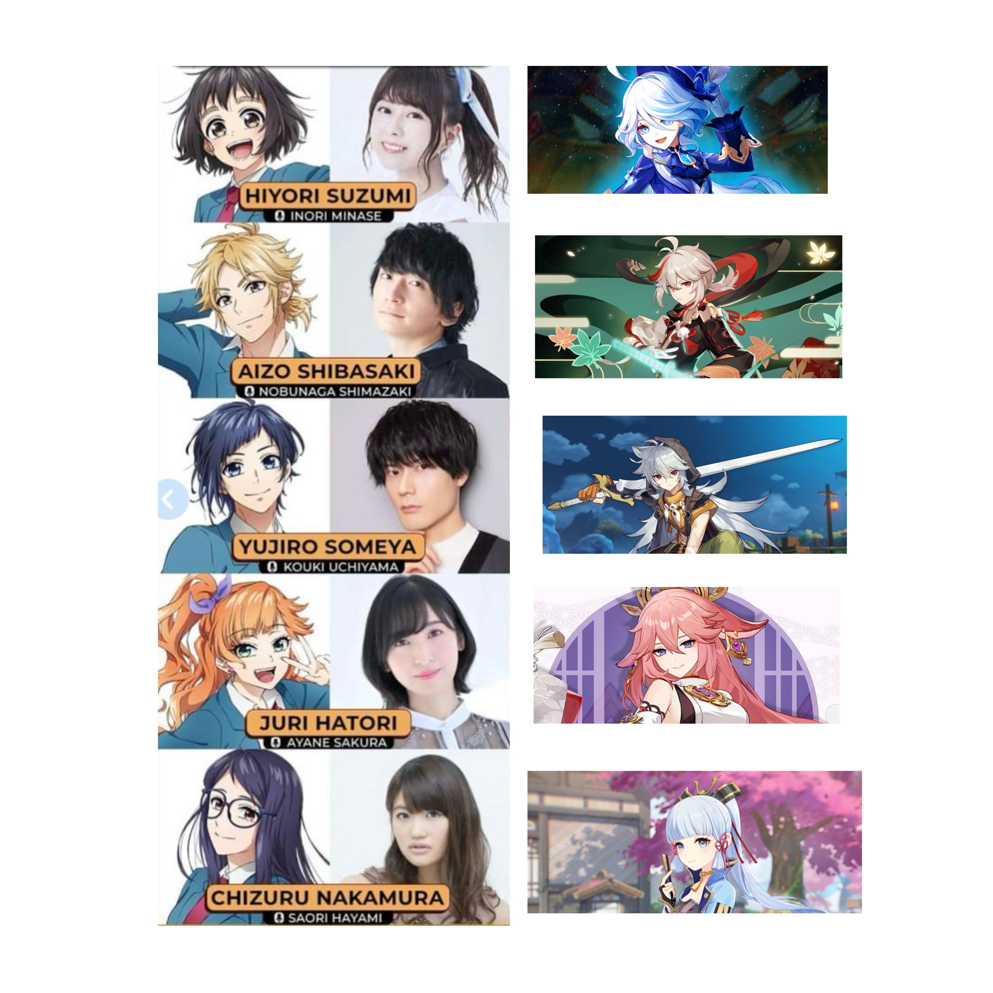Genshin JP VA’s Anime Recommendation Genshin Impact | HoYoLAB