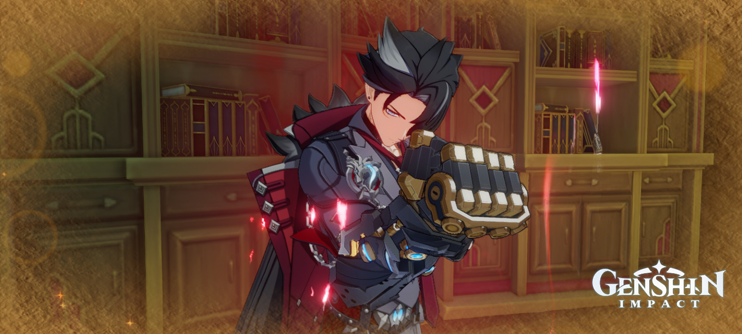 Wait...I just realise that he has a red aura. What is that? Genshin