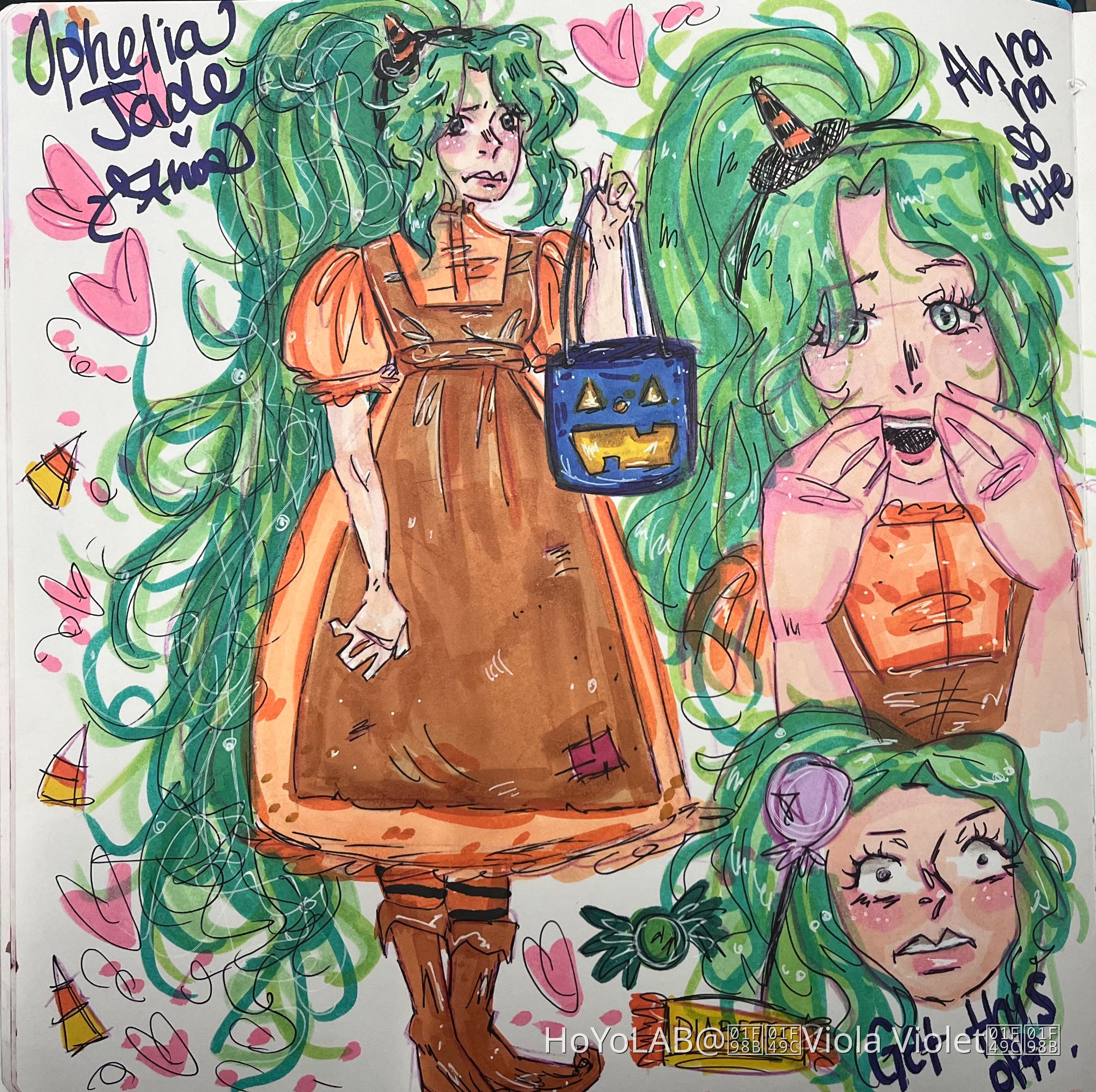 Ophelia’s Halloween Costume🧹 Genshin Impact HoYoLAB