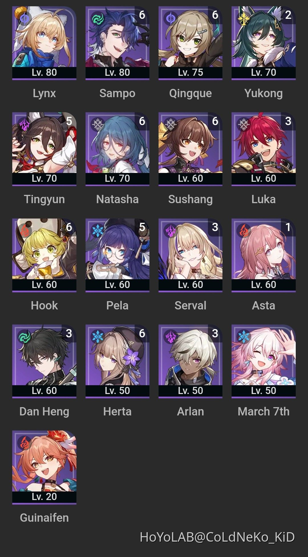4* Roster continues Honkai: Star Rail | HoYoLAB