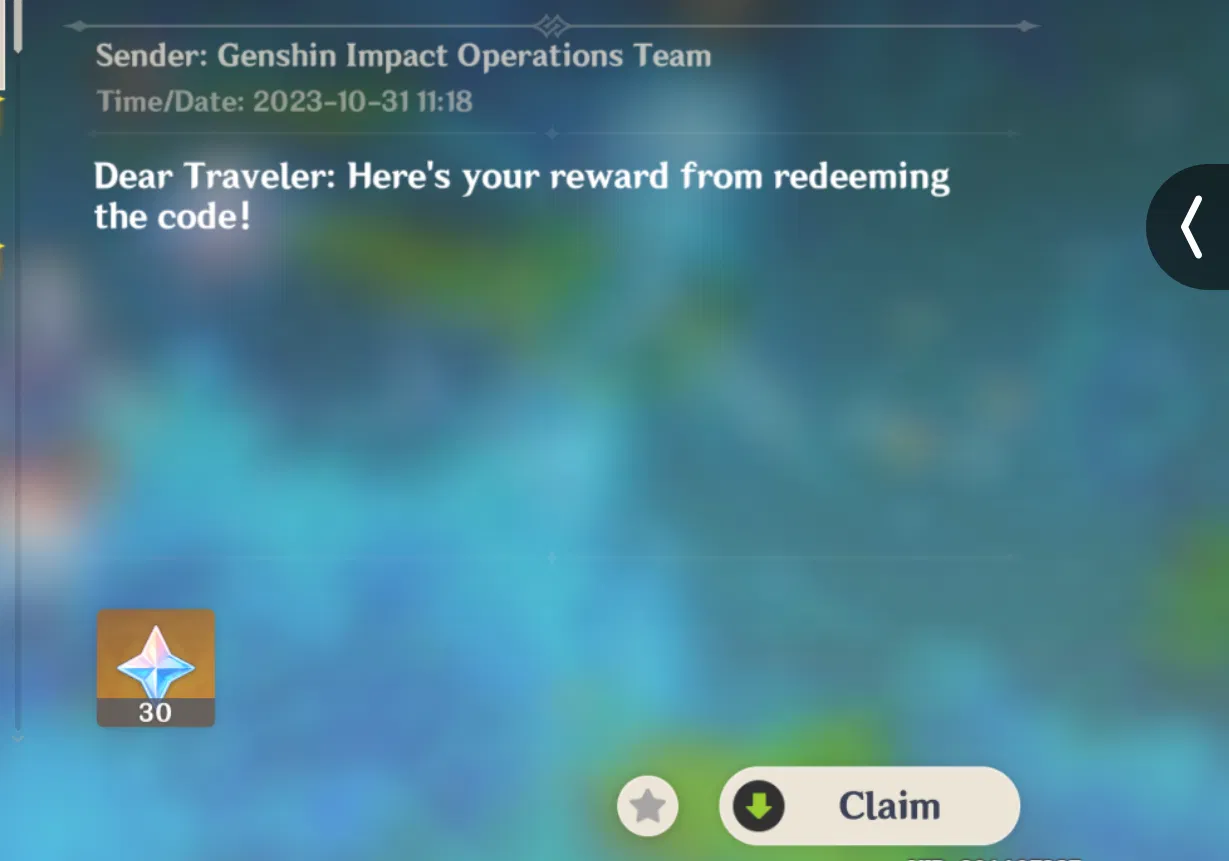 4.1 30 Primogems code (new one ) / Redeem Code / 30Primo Redemption ...