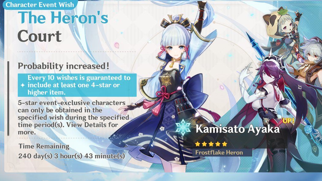 ayaka Genshin Impact' Ayaka banner: 3 items to farm before the 2.0 update