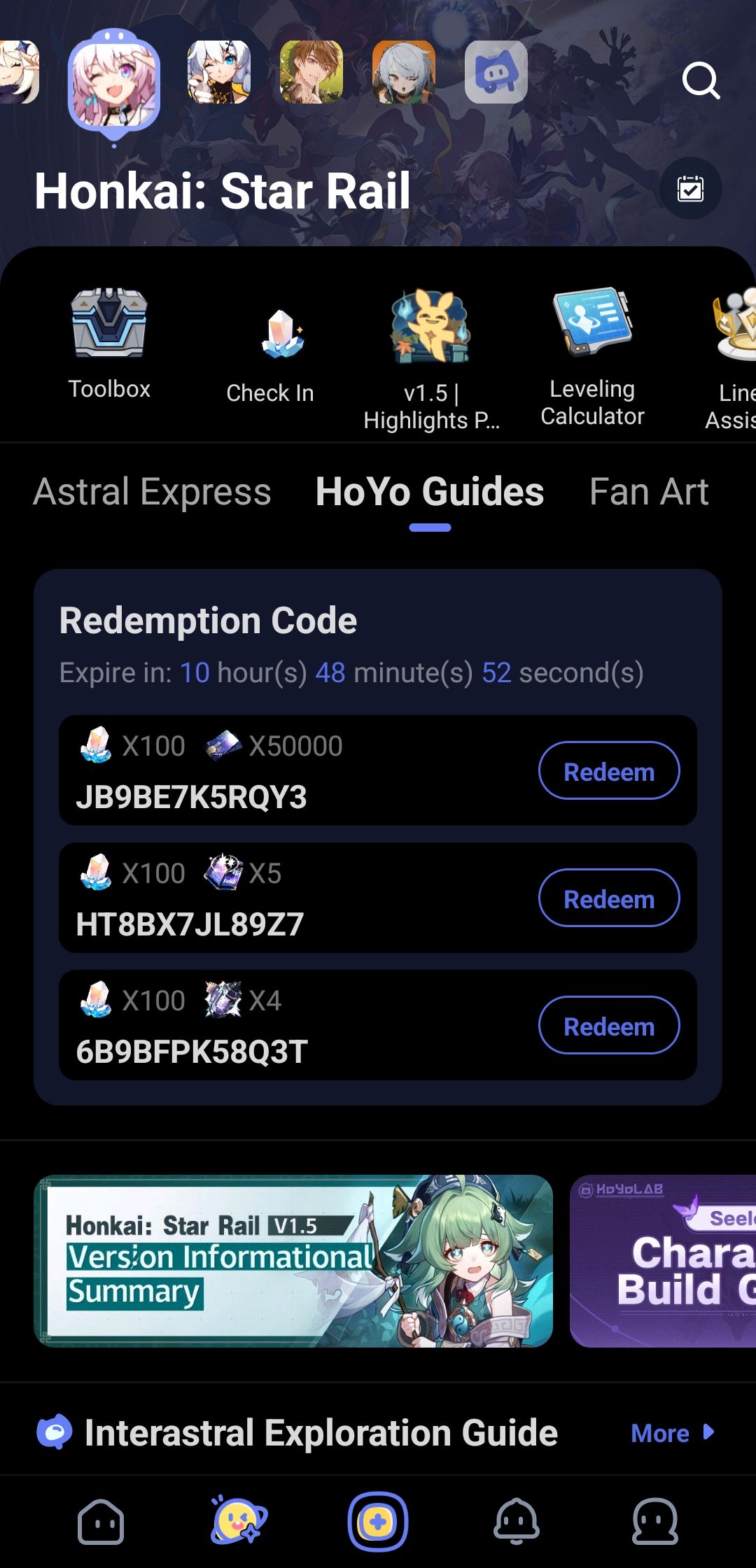 Redeeming Stream codes in the HoyoLab app | HoYoLAB