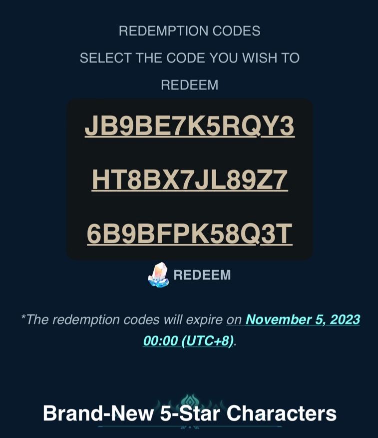 November 4 honkai redeem codes honkai star rail hoyolab