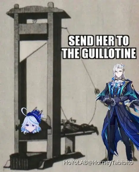 guillotine meme template