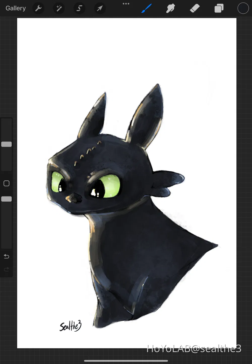 Toothless fanart | HoYoLAB