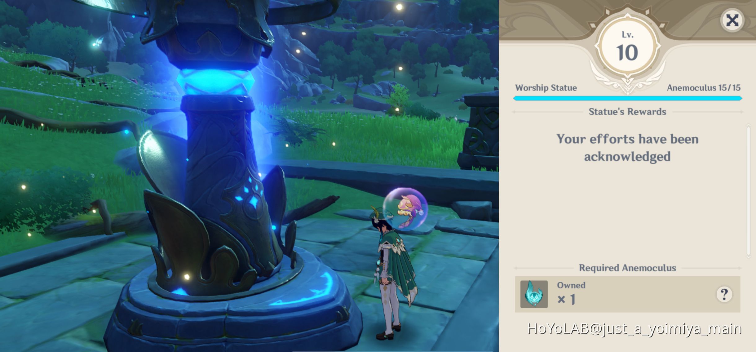 Statue Level Genshin Impact HoYoLAB