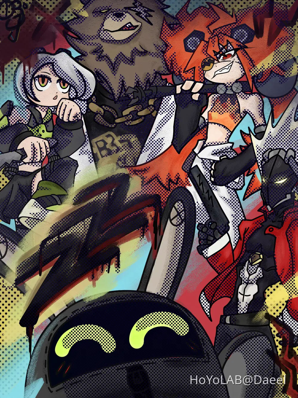 ZZZ cool characters poster-Daeel Zenless Zone Zero | HoYoLAB