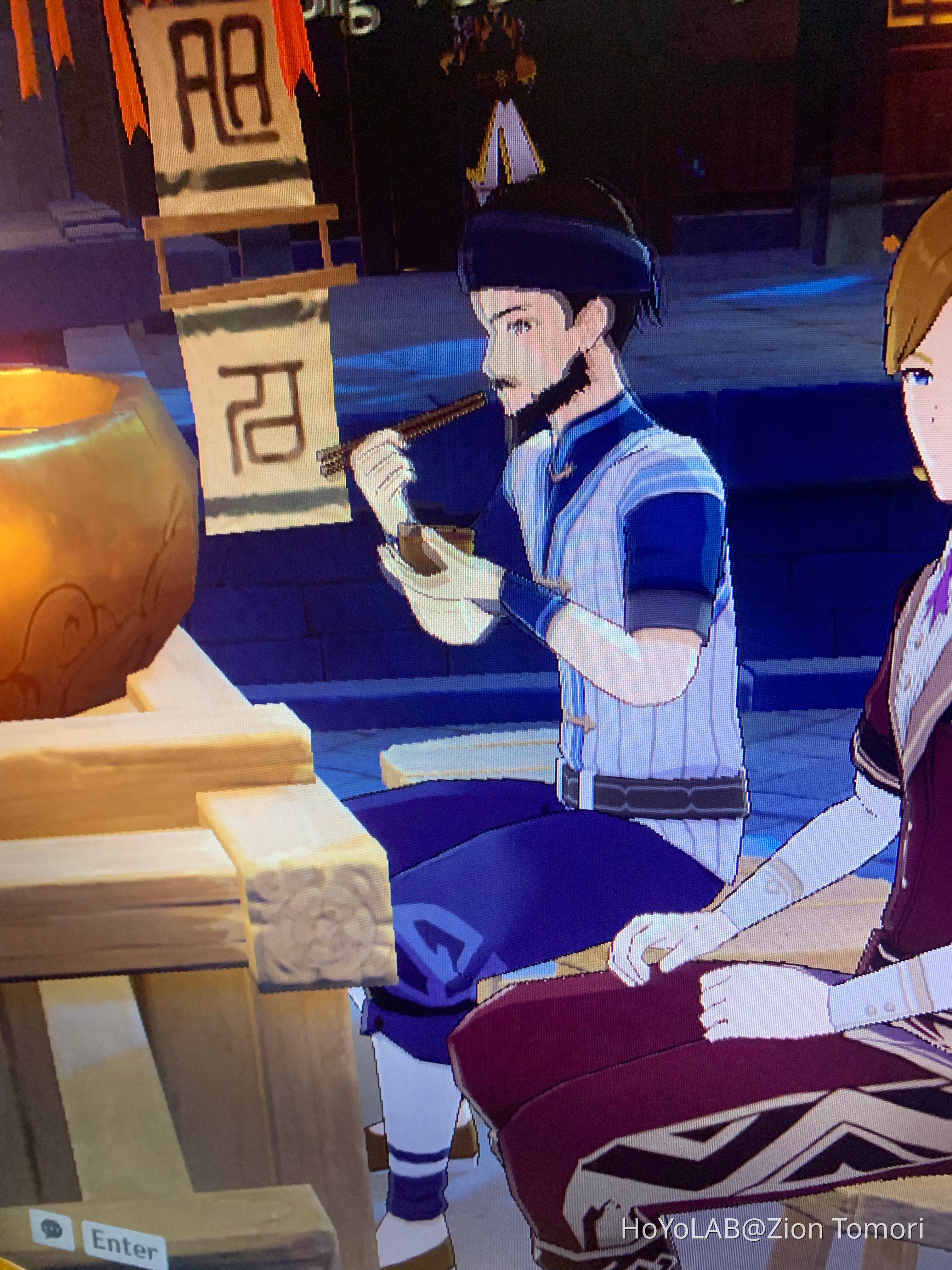 Did this guy always have the animation of eating? Genshin Impact | HoYoLAB