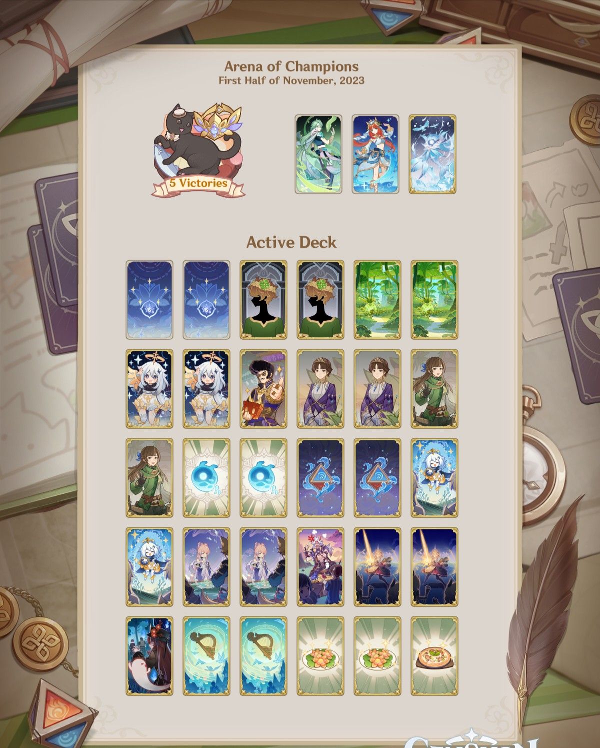 Bloom Team Nilou Bloom deck (Version 4.2) Genshin Impact | HoYoLAB