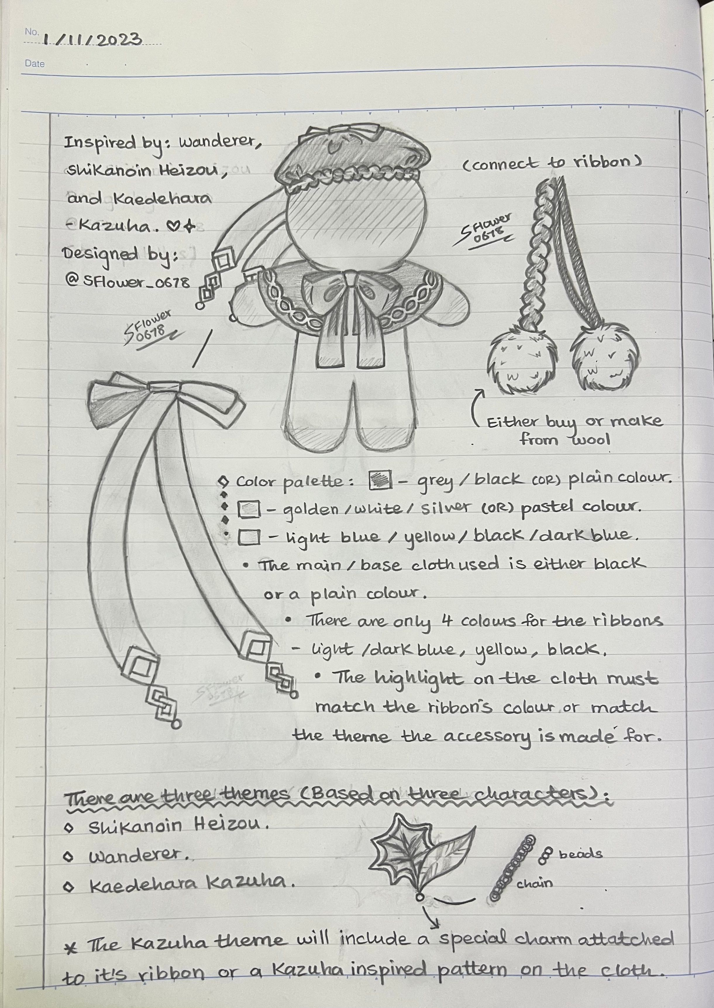 heizou-wanderer-and-kazuha-inspired-doll-clothes-design-genshin