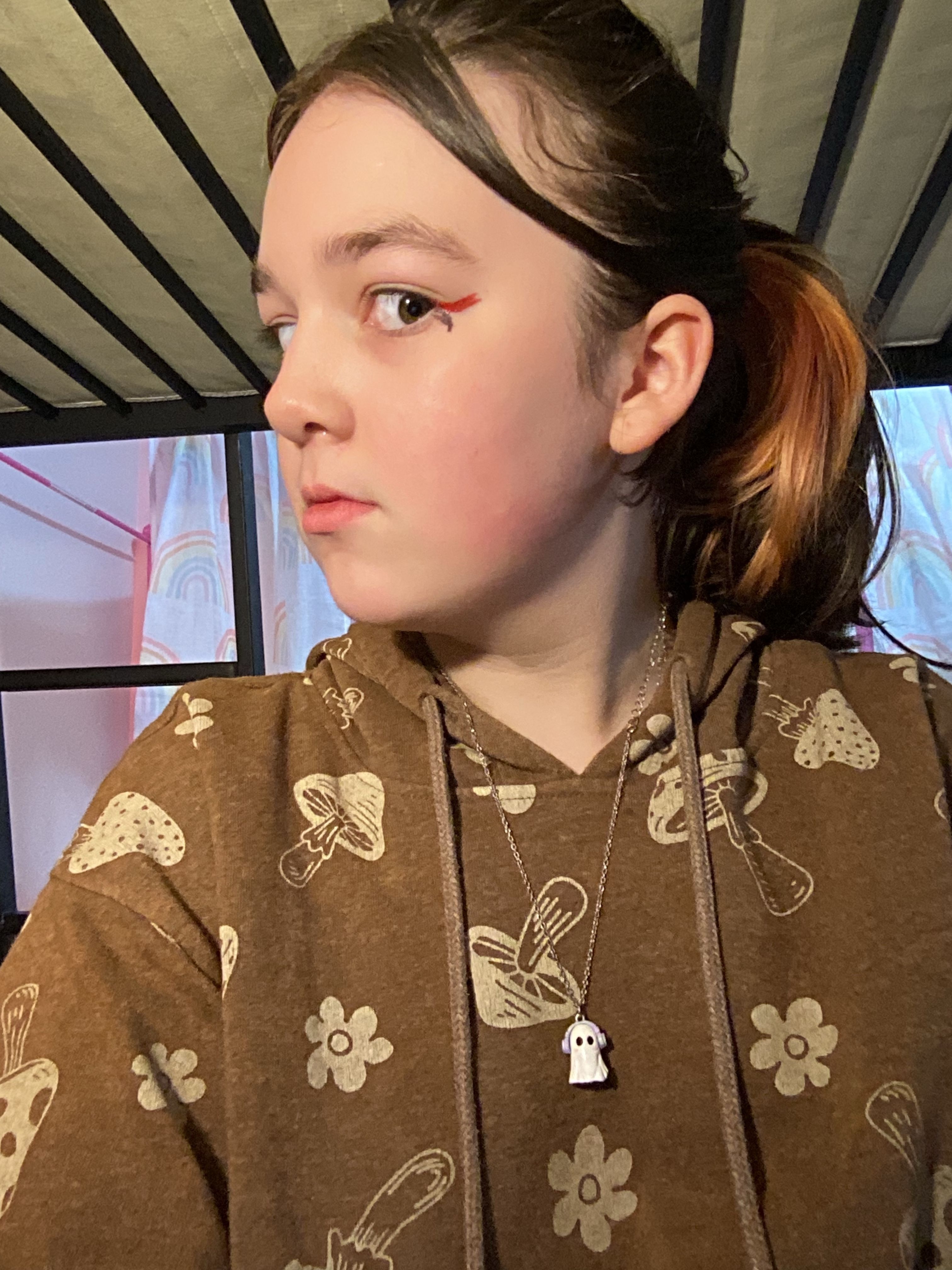 I tried to do Xiao inspired eyeliner Genshin Impact HoYoLAB