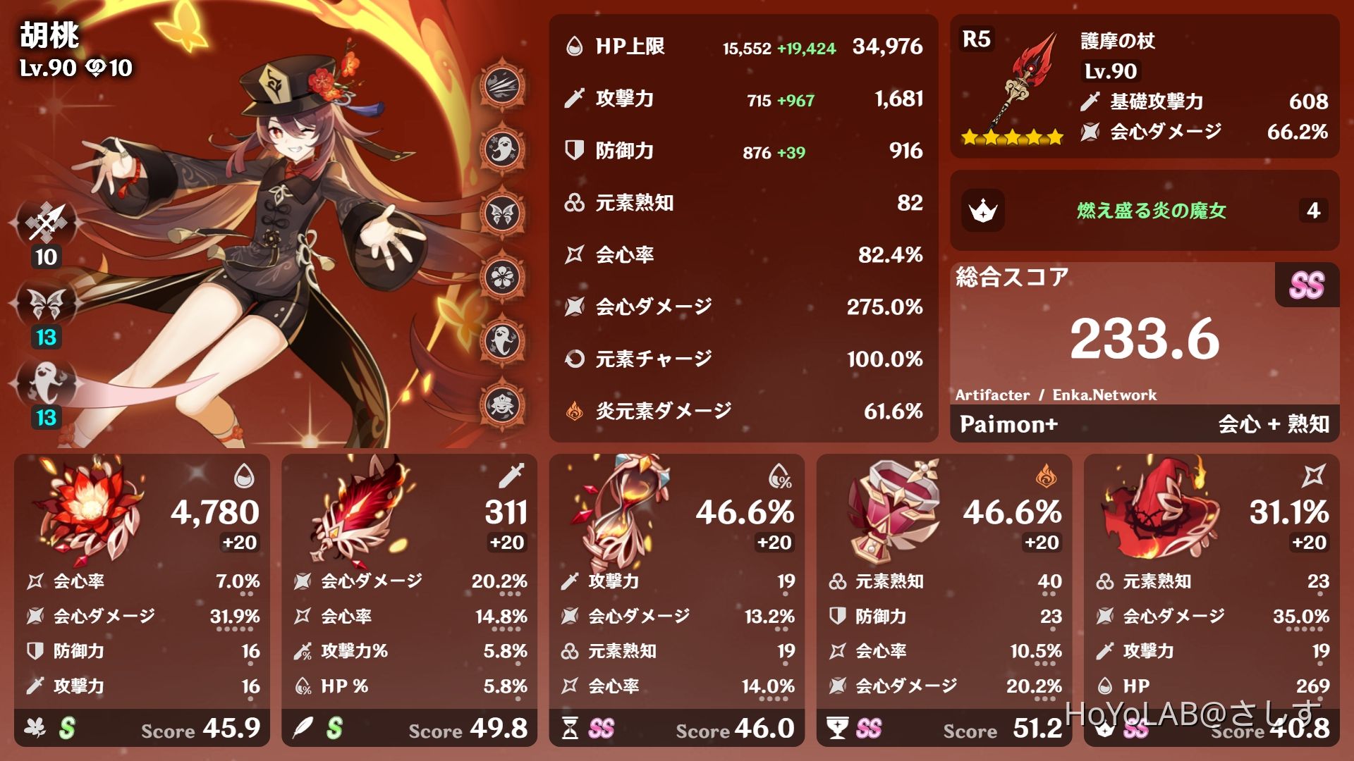 28万人中11位の胡桃！ やべー冠が来た！！ Genshin Impact | HoYoLAB